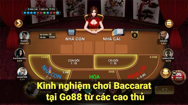 Kinh nghiệm chơi Baccarat tại Go88 từ các cao thủ