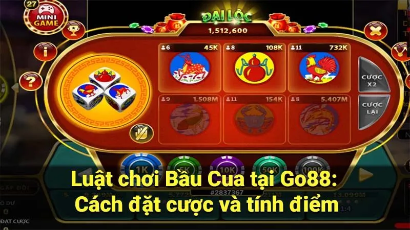 Luật chơi Bầu Cua tại Go88: Cách đặt cược và tính điểm