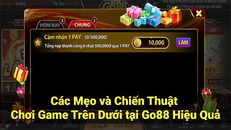 Các Mẹo và Chiến Thuật Chơi Game Trên Dưới tại Go88 Hiệu Quả