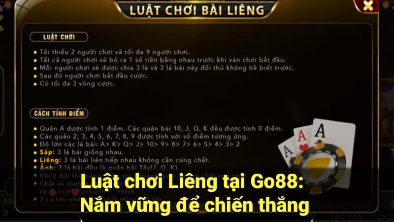 Luật chơi Liêng tại Go88: Nắm vững để chiến thắng