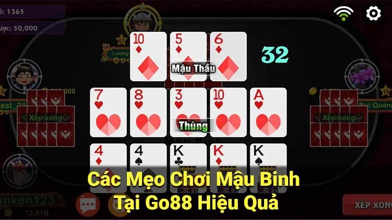 Các Mẹo Chơi Mậu Binh Tại Go88 Hiệu Quả