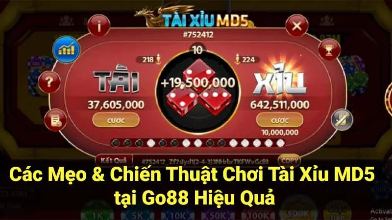 Các Mẹo & Chiến Thuật Chơi Tài Xỉu MD5 tại Go88 Hiệu Quả